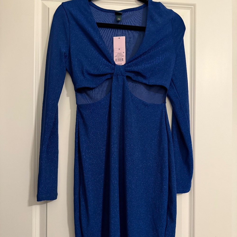 Blue Cutout Dress
